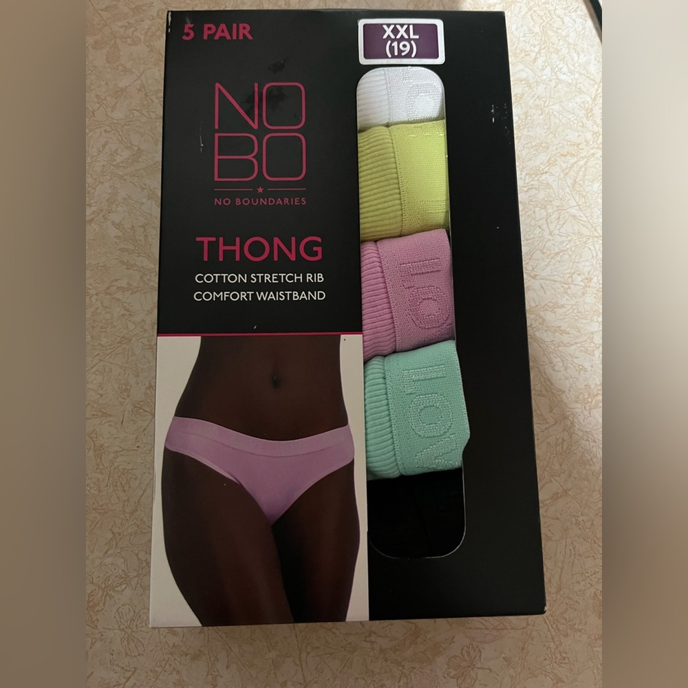 No Boundaries Cotton Stretch Rib Thong Set